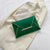 Black Yellow Green Pu Leather Solid Color Clutches