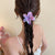 Blooming Plumeria Rubra Hair Clip Jaw Clip Female 2024 New Back Head Tie Up The Hair Shark Clip Half Tie Hairpin Headdress