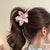 Blooming Plumeria Rubra Hair Clip Jaw Clip Female 2024 New Back Head Tie Up The Hair Shark Clip Half Tie Hairpin Headdress