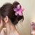 Blooming Plumeria Rubra Hair Clip Jaw Clip Female 2024 New Back Head Tie Up The Hair Shark Clip Half Tie Hairpin Headdress