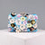 Blue Black Gold Pu Leather Flower Square Evening Bags