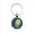 Bohemian Classic Style Portrait Sunflower Starry Sky Alloy Buckle Glass Bag Pendant Keychain