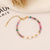 Bohemian Color Block Stainless Steel Natural Stone Beaded Handmade Bracelets