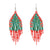 Bohemian Geometric Beaded Handmade Women's Drop Earrings 1 Pair