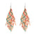 Bohemian Geometric Beaded Handmade Women's Drop Earrings 1 Pair