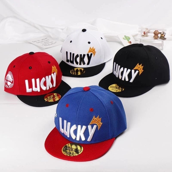 Boys' Baseball Cap Fashion Hip Hop Hat For Boys Children Flat Brim Hat Boys' Fried Street Hat Spring And Autumn Peaked Cap