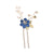 Bridal Headwear New Forest Blue Flower Hair Comb Knot Wedding Accessories