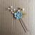 Bridal Headwear New Forest Blue Flower Hair Comb Knot Wedding Accessories