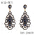 Bridal Wedding Accessories Hollow Alloy Rhinestone Round Earrings