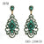 Bridal Wedding Accessories Hollow Alloy Rhinestone Round Earrings