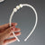 Bride Super Fairy Hair Band Baby Pearl Headwear   Hair Accessories Bangs Broken Hair Clamp Headband Mori Style Fairy Beauty