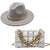 British European And American Big Brimmed Hat Chain Big Brimmed Felt Hat