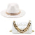 British European And American Big Brimmed Hat Chain Big Brimmed Felt Hat