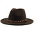 British Jazz Autumn And Winter New Woolen Simple Wool Felt Big Flat-brimmed Hats