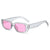 British Style Solid Color Ac Oval Frame Full Frame Women's Sunglasses