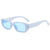 British Style Solid Color Ac Oval Frame Full Frame Women's Sunglasses