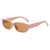 British Style Solid Color Ac Oval Frame Full Frame Women's Sunglasses