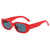 British Style Solid Color Ac Oval Frame Full Frame Women's Sunglasses