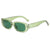 British Style Solid Color Ac Oval Frame Full Frame Women's Sunglasses