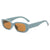 British Style Solid Color Ac Oval Frame Full Frame Women's Sunglasses