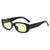 British Style Solid Color Ac Oval Frame Full Frame Women's Sunglasses