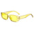 British Style Solid Color Ac Oval Frame Full Frame Women's Sunglasses