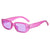 British Style Solid Color Ac Oval Frame Full Frame Women's Sunglasses