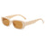 British Style Solid Color Ac Oval Frame Full Frame Women's Sunglasses