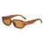 British Style Solid Color Ac Oval Frame Full Frame Women's Sunglasses