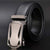 Business Color Block Imitation Leather Iron Plating Men's Leather Belts