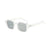 Business Retro Simple Style Solid Color Pc Square Full Frame Women's Sunglasses