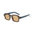 Business Retro Simple Style Solid Color Pc Square Full Frame Women's Sunglasses