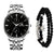 Business Simple Style Crown Double Side Snaps Quartz Men's Watches