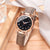 Business Solid Color Buckle Quartz Women's Watches