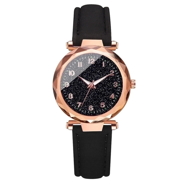 Business Solid Color Buckle Quartz Women's Watches