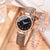 Business Solid Color Buckle Quartz Women's Watches