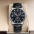 Business Solid Color Single Folding Buckle Quartz Men's Watches