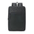 Business Solid Color Square Zipper Functional Backpack