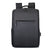 Business Solid Color Square Zipper Functional Backpack