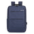 Business Solid Color Square Zipper Functional Backpack