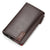 Business Solid Color Square Zipper Long Wallet