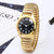 Business Stripe One Piece Buckle Quartz Men's Watches