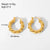 C Shape Plating Stainless Steel No Inlaid Gold Plated Earrings