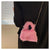 Candy Color Plush Bag Autumn And Winter New Handbag Messenger Bag