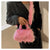 Candy Color Plush Bag Autumn And Winter New Handbag Messenger Bag