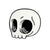 Cartoon Cute Creative Skull Alloy Drip Oil Brooch