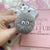 Cartoon Plush Fur Ball Animal Airbag Retractable Mobile Desktop Stand Cute Folding Fastened Ring Lazy Gift