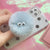 Cartoon Plush Fur Ball Animal Airbag Retractable Mobile Desktop Stand Cute Folding Fastened Ring Lazy Gift