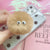 Cartoon Plush Fur Ball Animal Airbag Retractable Mobile Desktop Stand Cute Folding Fastened Ring Lazy Gift