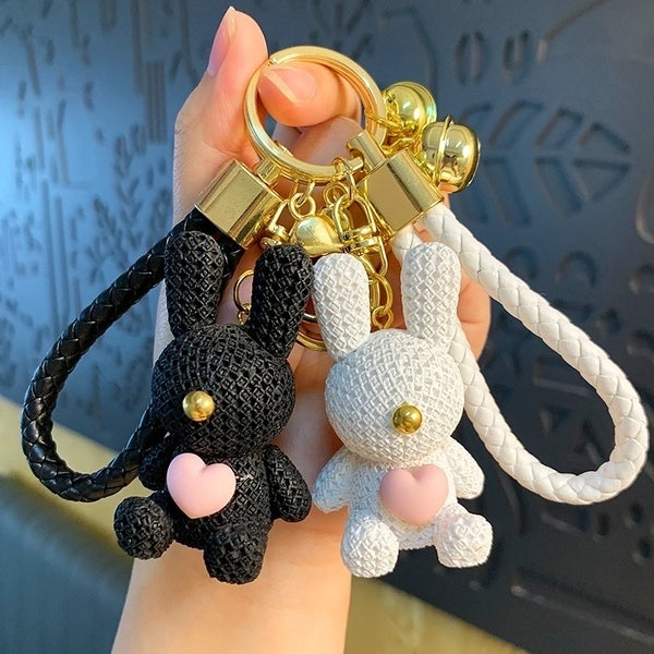 Cartoon Style Animal Resin Women's Bag Pendant Keychain